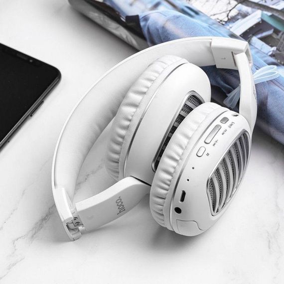 Беспроводные наушники Hoco W23 Brilliant Sound tooth, наушники с функцией плеера | Зображення 3