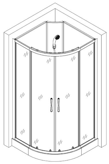 Душовий бокс BRAVO SAN L90FFS (L90F) | Зображення 2