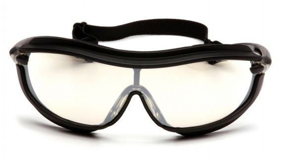 Окуляри захисні з ущільнювачем Pyramex XS3 Plus (indoor/outdoor mirror) Anti-Fog, дзеркальні напівтемні | Зображення 1