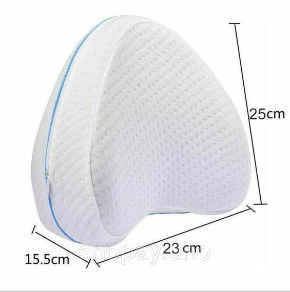 Ортопедична подушка для ніг Contour Leg Pillow гіпоалергенна подушка з пам'яттю | Зображення 2