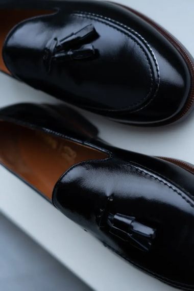 Чоловічі лофери з лакованої шкіри 43 розмір | Зображення 3