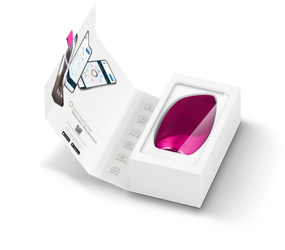 Електронна звукова термо щітка для обличчя GESKE Sonic Thermo Facial Brush 6в1 magenta | Зображення 8