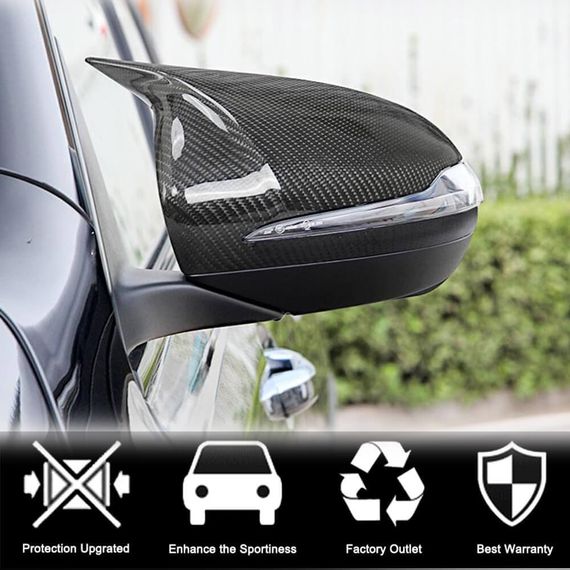 Кришки дзеркал V3 (Карбон) для Mercedes C-сlass W205 2014-2021 рр | Зображення 2