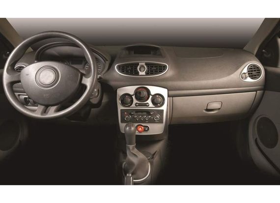 Накладки на панель 2008-2012 карбон для Renault Clio III рр