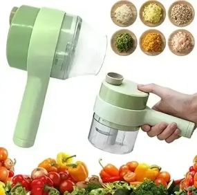 ОЧЕНКА! Ручний електричний подрібнювач для овочів 4 в 1 Food Chopper Catling (пошкоджений контейнер 3103)