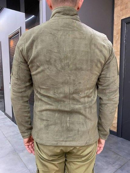 Кофта Армійська флісова олива S-XXXL , Военная кофта Bikatex на флісі, Светр для ЗСУ   знижка | Зображення 1