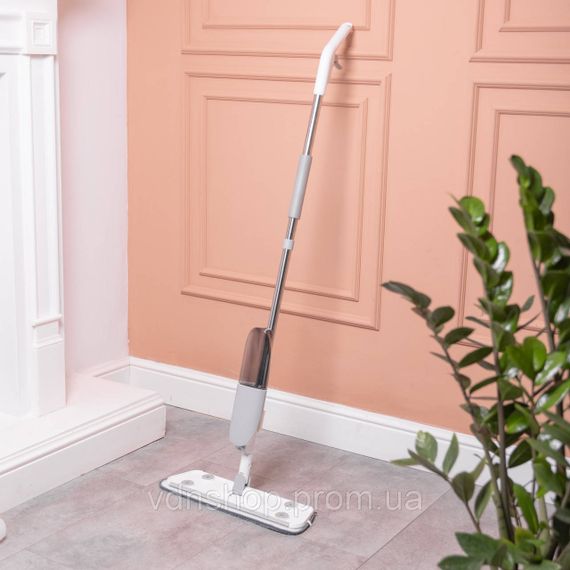 Швабра с распылителем воды для мытья пола с насадкой из микрофибры и контейнером HP-35015-12