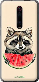 Чохол на Xiaomi Mi 9T Pro Єнотик з кавуном "4605u-1698-2448"