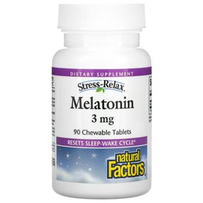 Мелатонин Natural Factors Melatonin 3 mg 90 Chewable Tablets
