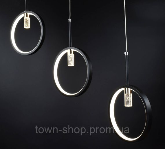Люстра потолочная LED AA239/3+2 Черный 30-150х6х80 см. | Зображення 2