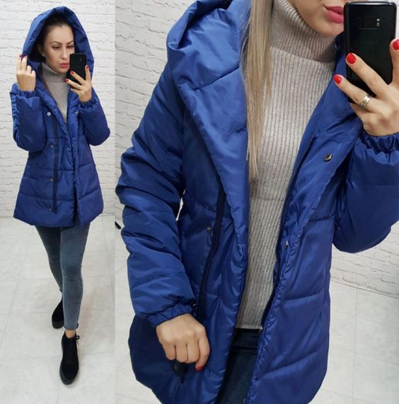 Демісезонна куртка, арт.1005 , колір яскраво-синій | Зображення 1