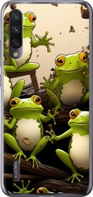 Чехол на Xiaomi Mi A3 Жабки "5656u-1737-17620"