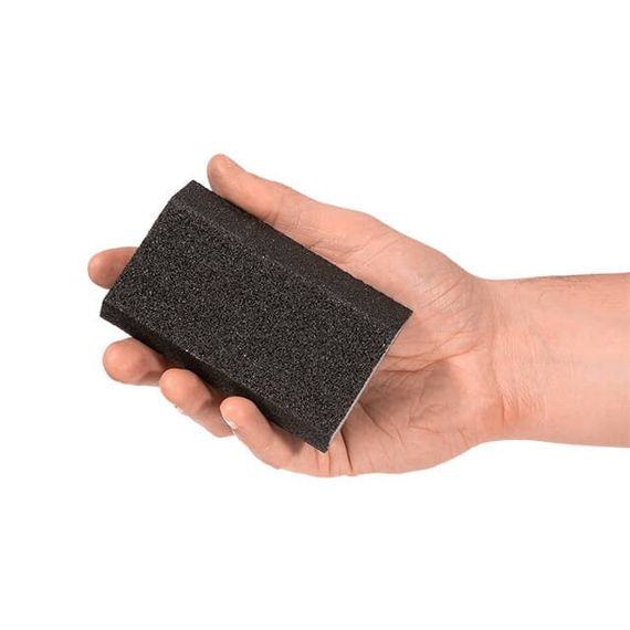 Губка для шліфування трапеція 110*75*54*25 мм, оксид алюмінію К80 INTERTOOL HT-08081 | Зображення 3