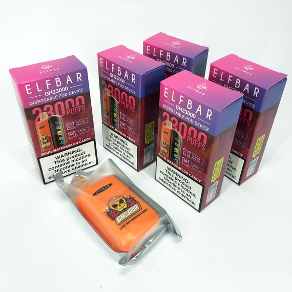 ELF BAR GH 23000 5%. Кислі Кавунові Цукерки (Sour Watermelon Candy) | Зображення 9