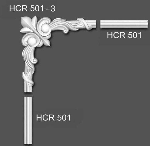 Молдинг гнучкий поліуретановий Grand Decor HCR 501 Flex | Зображення 5