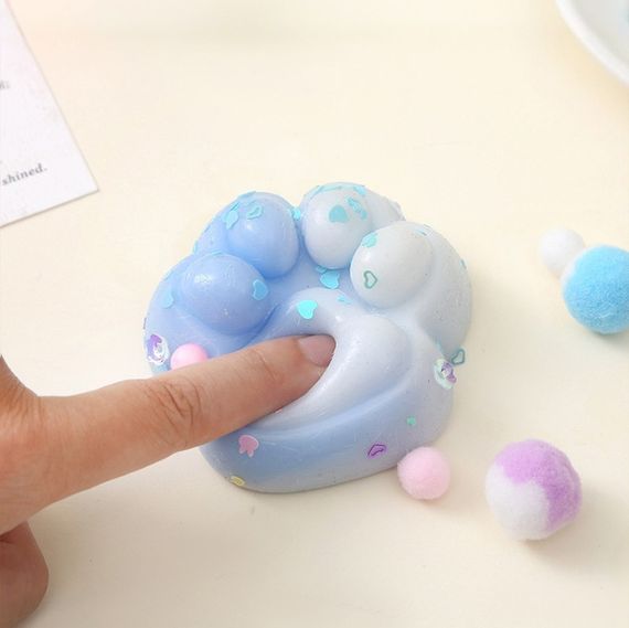 Антистрес іграшка Лапка котика Squish Cat Paw · Силіконова тапа - лапка сквіш Таба лапка для дітей | Зображення 2