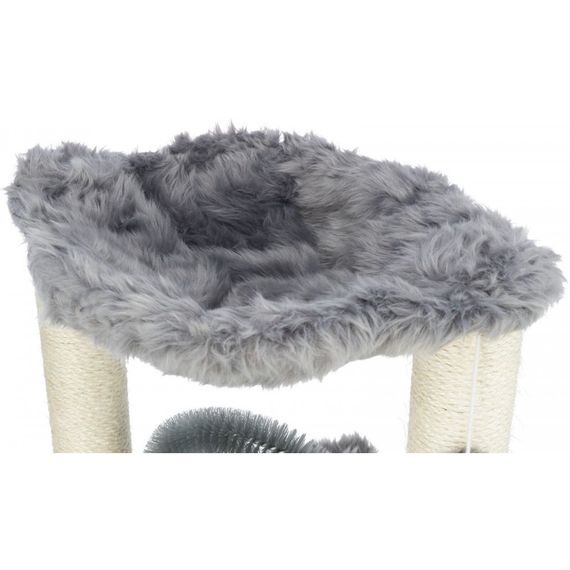 Дряпка-комплекс Trixie Baza для котів з іграшкою сизаль/плюш сіра 41х41х50 см | Зображення 3