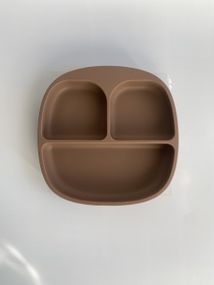 Силіконова секційна тарілка на присосці Квадрат Брауні
