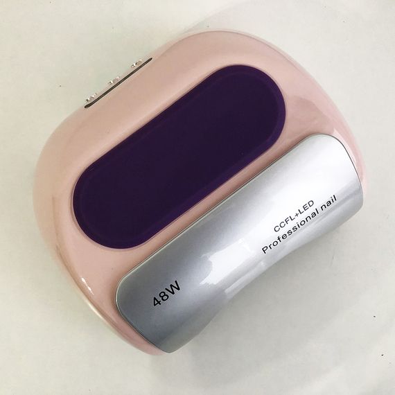 Гібридна лампа для нігтів Beauty Nail CCFL + LED 48W K18. Колір рожевий | Зображення 4