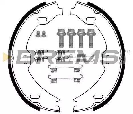 Колодки ручного гальма W220 98-05/C215 99-06, Bremsi (GF03111) | Зображення 2