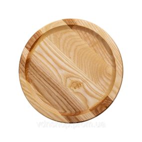 Круглая сервировочная доска 25 см для подачи нарезок, ясень T2W250