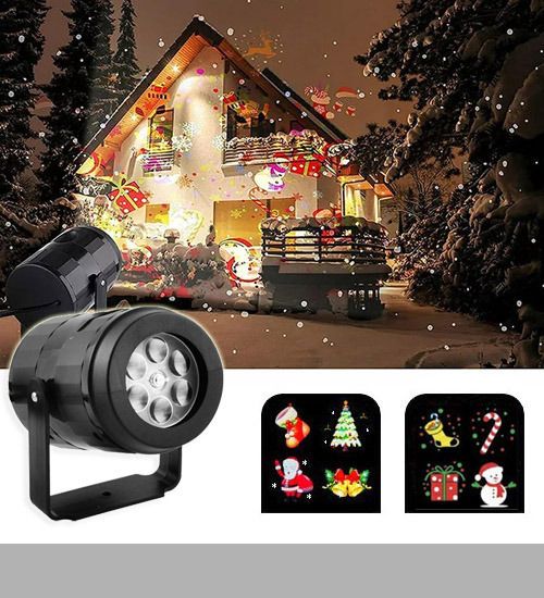 Світлодіодний лазерний проектор з червоними, зеленими та білими візерунками XPRO 886-1 Новорічний (47080-886-1_162) | Зображення 1