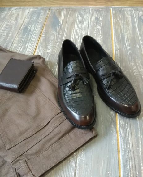 Коричневі чоловічі туфлі 43 розмір | Зображення 1