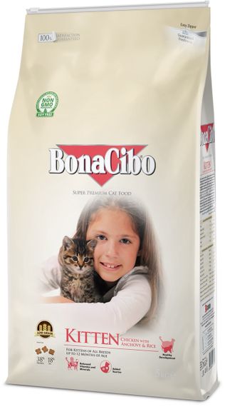 Сухий корм з куркою для кошенят BonaCibo Kitten, 5 кг | Зображення 1