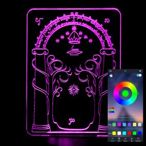 Акриловий світильник-нічник керування з телефона Врата в Морію tty-n001135