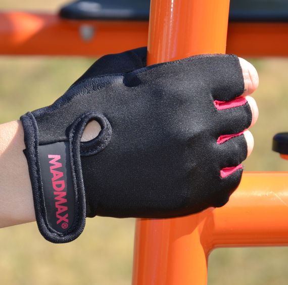 Рукавички для фітнесу MadMax MFG-251 Rainbow Rubine Red M | Зображення 7