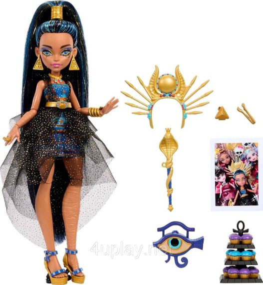 Лялька Монстр Хай Клео де Ніл з аксесуарами Оригінал Mattel Monster High Cleo De Nile Клеопатра | Зображення 2