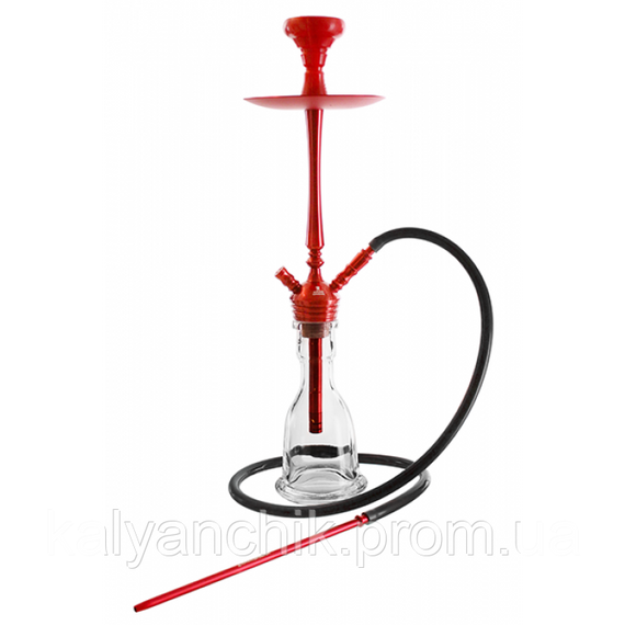 Кальян Kaya ELOX 30CМ Clear Alum Plug Red 2S