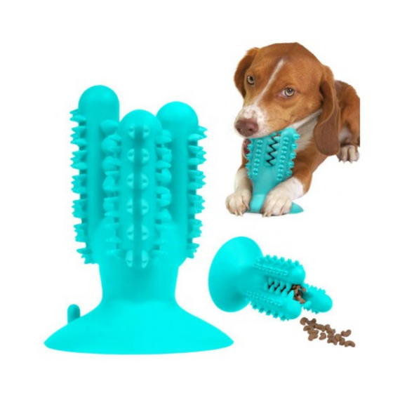 Міцна жувальна іграшка для собак «Кактус із присоском» — засіб для гігієни зубів, зняття стресу та активних ігор | Зображення 1