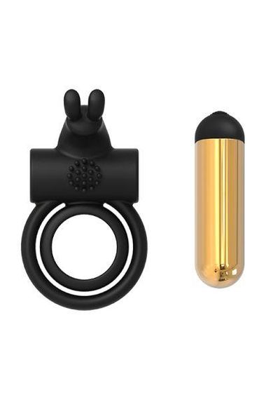 Ерекційне віброкільце Dream Toys Elite Joel Luxxe, чорний Sex Aura | Зображення 3
