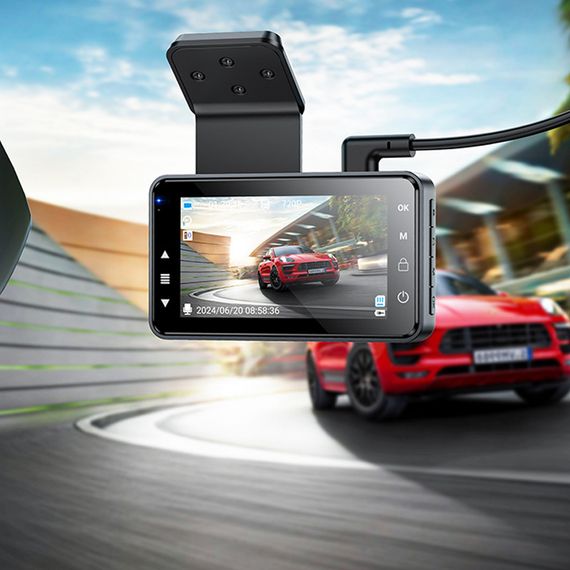 Відеореєстратор Hoco DV9 3-inch screen driving recorder Metal gray | Зображення 7