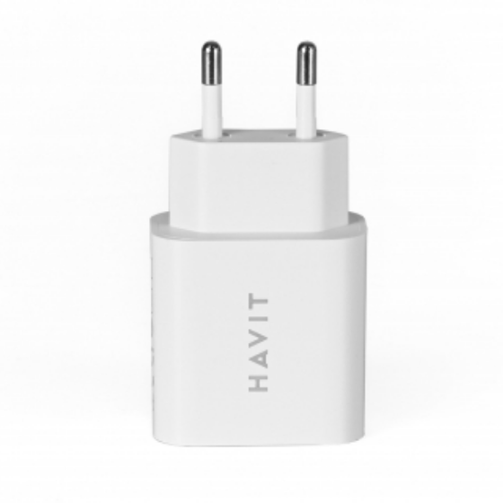 Зарядний пристрій мережевий USB/Type-C QC+PD 20W білий Havit HV-UCP007 | Зображення 3