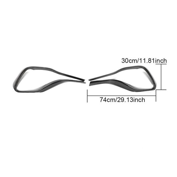 Накладки на передній бампер V2 (для AMG/AMG-Line, Карбон) для Mercedes GLA H247 2020- рр | Зображення 5