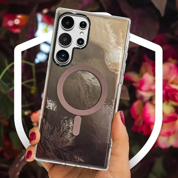 Чохол TPU Shiny Mountain Magnetic Fit для Samsung Galaxy S24 Ultra Chocolate | Зображення 3