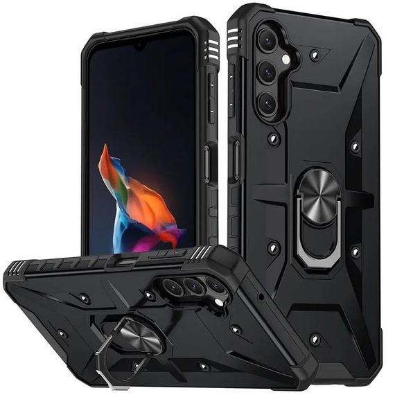 Ударостійкий чохол Pathfinder Ring для Samsung Galaxy A54 5G, Чорний