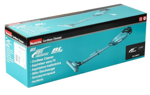 Пилосос акумуляторний Makita DCL285FZ (180 мбар, 1.2 м3/хв, 0.5 л, BL, LXT 18 В, без акумуляторів та зарядного пристрою) | Зображення 5