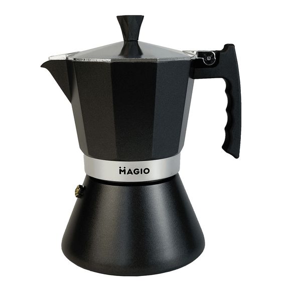 Кофеварка для индукционной плиты Magio MG-1006 | Гейзерная кофеварка для плиты | Кофеварка YZ-254 для дома | Зображення 1