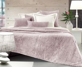 Покривало хутряне двотонніше Love You LUX Пудра 220 x 240 см