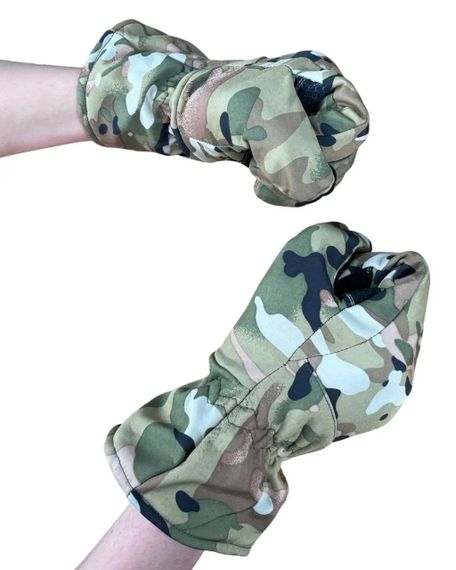 Зимові тактичні рукавиці Soft-shell Мультикам розмір XXL | Зображення 3