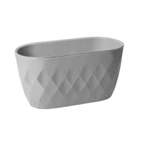 Вазон Yakamoz Saksi балконний 30*14,5*15см 3,5л сірий ELIF