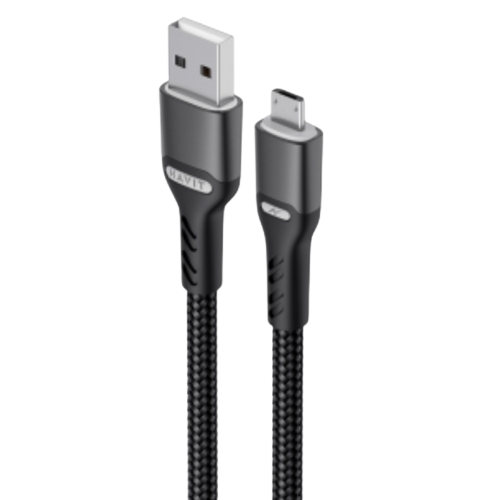 Кабель USB MicroUSB Havit HV-CB6215 3,0A 1м чорний | Зображення 1