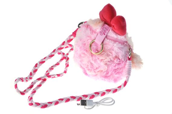 М'яка іграшка-сумочка з ШІ 29572C малиновий, штучний інтелект, у коробці р.14*10*22 см | Зображення 1