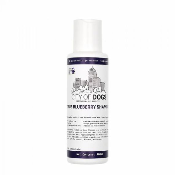 City of Dogs Шампунь для собак и кошек True Blueberry для блеска и мягкого отбеливания, 100мл
