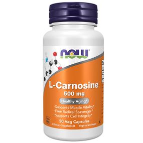 Карнозин NOW Foods Carnosine 500 mg 50 Veg Caps