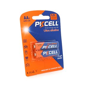 Батарейка щелочная PKCELL 1.5V AA/LR6.2 штуки в блистере цена за блистер,Q12