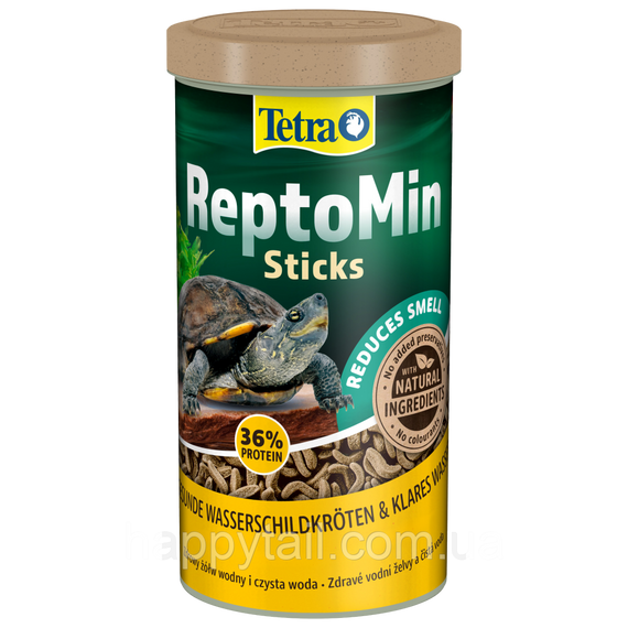 Корм для водних черепах Tetra ReptoMin Sticks — Основний раціон у паличках, 1 л / 270 г